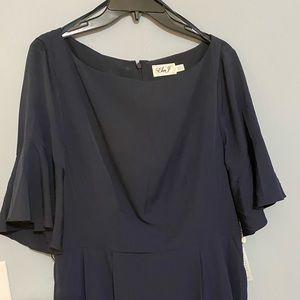Eliza J Bell sleeve sheath dress in Navy, size 16
